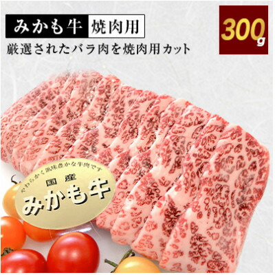【ふるさと納税】「みかも牛」焼肉用300g【配送不可地域:離島】【1257318】|栃木県佐野市