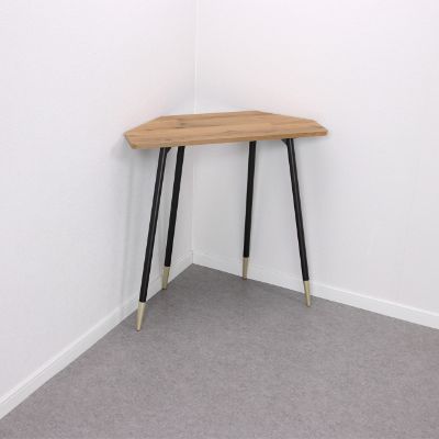 【ふるさと納税】【&FREL】FS ウォールサイドテーブル 天板 メラミンミディアムオーク 幅70cm 奥行30cm 高さ72cm インテリア 家具 おしゃれ シンプル 机 ※離島への配送不可