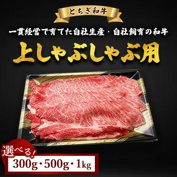 【ふるさと納税】【選べる容量】とちぎ和牛 上しゃぶしゃぶ用 300g 500g 1kg | お肉 牛肉 和牛 ブランド牛 黒毛和牛 惣菜 おかず アウトドア キャンプ BBQ バーベキュー 冷凍 国産 栃木県 鹿沼市｜栃木県鹿沼市