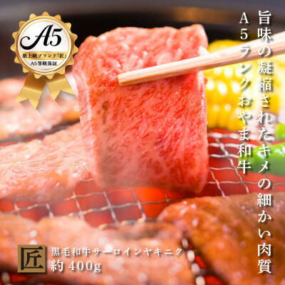 【ふるさと納税】おやま和牛 A5 極 サーロイン 焼肉用 約400g【配送不可地域:離島】【1096929】|栃木県小山市