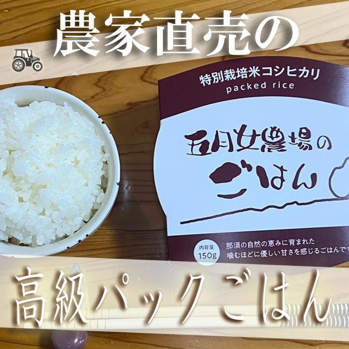 【ふるさと納税】☆農家直送のパックごはん☆五月女農場のごはん（150ｇ×20個） | お米 こめ 白米 食品 加工食品 人気 おすすめ 送料無料