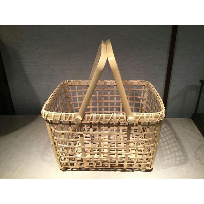 【ふるさと納税】百貨店かご 35×27×24珊 ※受注生み出すことにつき、送りとどけるまでに最大限度2ヶ月程かかる切っ掛けあり ｜ 竹工芸 言い慣わし芸術品 日装置 雑貨 栃木県 大田原市