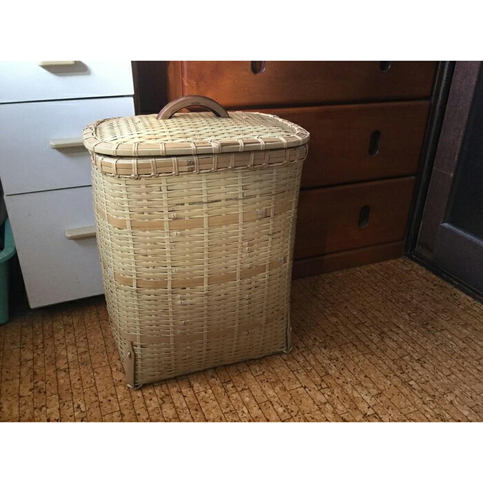【ふるさと納税】ランドリー提げ篭大（20×30×40糎）大田原市