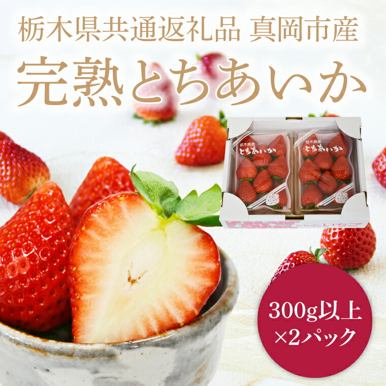 【ふるさと納税】【2026年1月発送開始】【先行予約】【数量限定】完熟とちあいか　約600g【栃木県共通返礼品/真岡市産】｜栃木県 ふるさと納税 いちご イチゴ 苺 果物 フルーツ とちあいか 熟成（DM001）