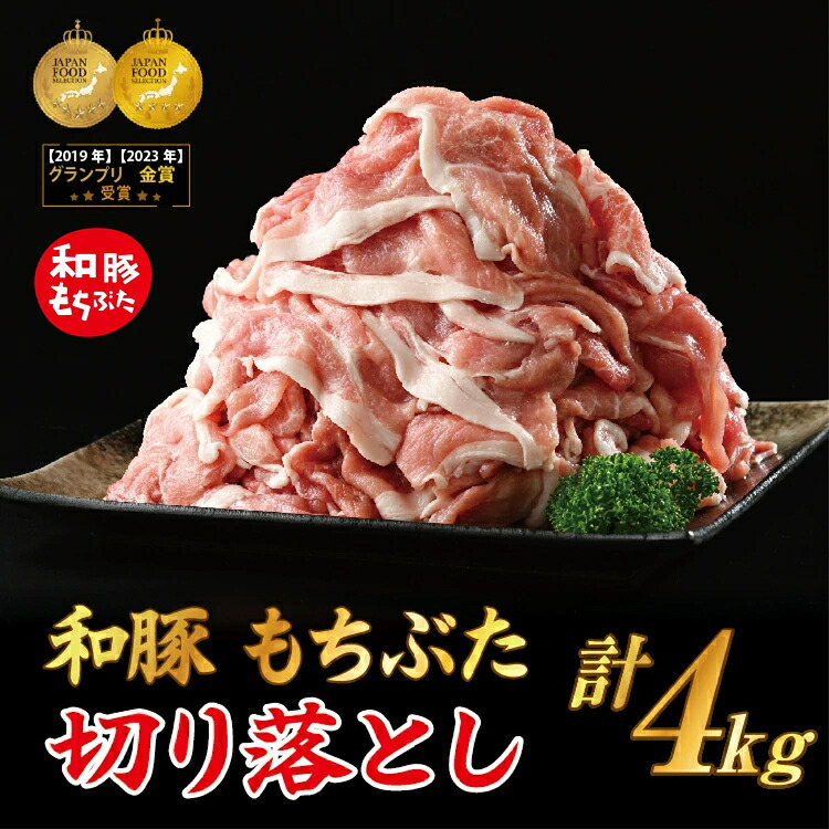 【ふるさと納税】【選べる発送月】和豚 もちぶた 切り落し 4kgセット (400g×10パック) |和豚もちぶた 切り落とし肉 ポーク 豚肉 切り落とし 小分け 国産 栃木県 壬生町|栃木県壬生町