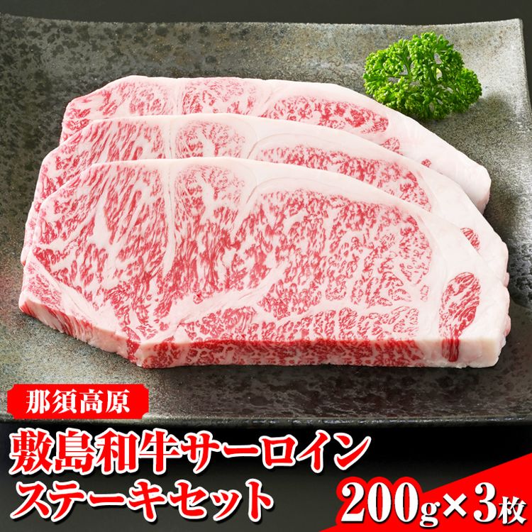 【ふるさと納税】 那須高原 敷島和牛サーロインステーキセット《敷島ファーム》〔P-86〕 ※北海道・沖縄・離島への配送不可 ※着日指定不可