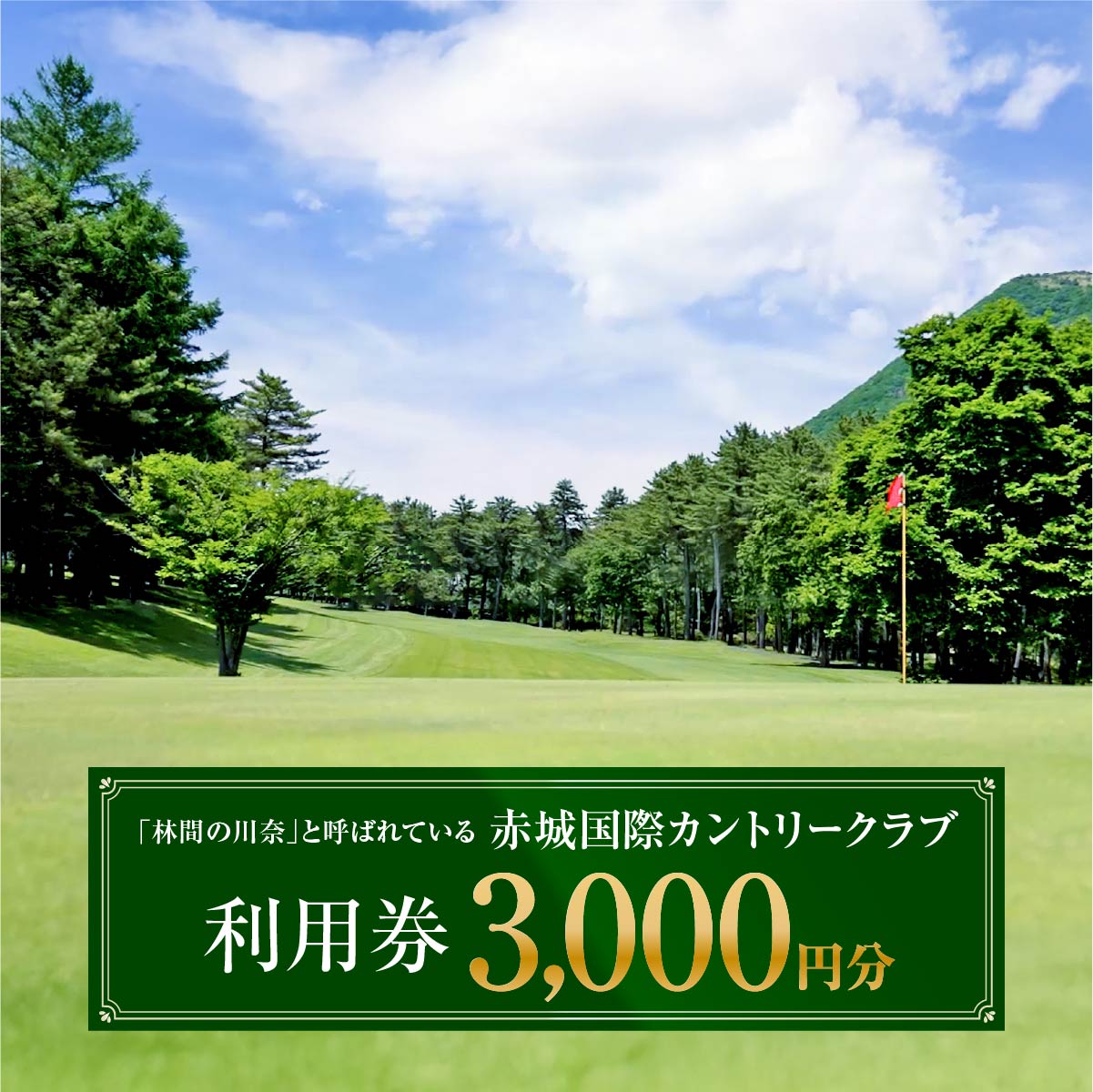 【ふるさと納税】ゴルフ 赤城インターナショナルカントリークラブ 当て嵌める券 3,000円分｜ゴルフ場 ゴルフ当て嵌める券 乗車券 当て嵌める引き換え証 ラウンド 掻きならす 二分の一 関東 核都市 人なつかしい 律動的な調子 ゴルフ野球クラブ ゴルフ授業計画 謂われ因縁 言い慣わし 林間 大気どらずに 四季 見とおし 一時滞在 見晴らし 見晴らし 父の日 群馬県 前橋市