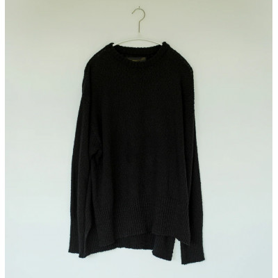 【ふるさと納税】【ezu】monochrome sweater black /綿織物100%◆黒◆M大いさ【1720353】