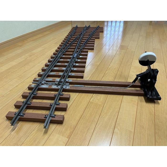 【ふるさと納税】ミニ鉄道パーツ 合成枕木製6番片開き分岐器(右) 1セット ※沖縄・離島(一部除く)への配送不可|群馬県伊勢崎市