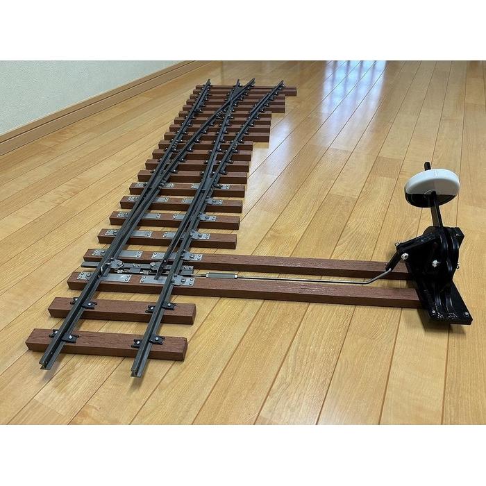【ふるさと納税】ミニ鉄道パーツ 合成枕木製4番片開き分岐器(右) 1セット ※沖縄・離島（一部除く）への配送不可｜群馬県伊勢崎市