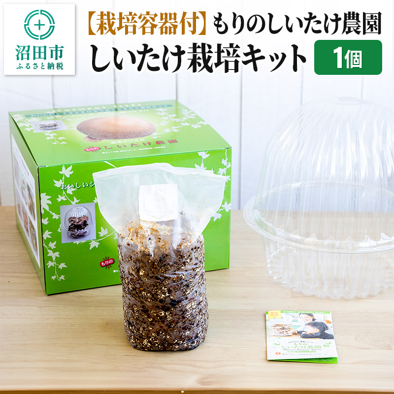 【ふるさと納税】《期間限定10～4月発送》栽培容器付 もりのしいたけ農園「しいたけ栽培キット」1個 [椎茸 シイタケ しいたけ 育成 栽培 菌床]