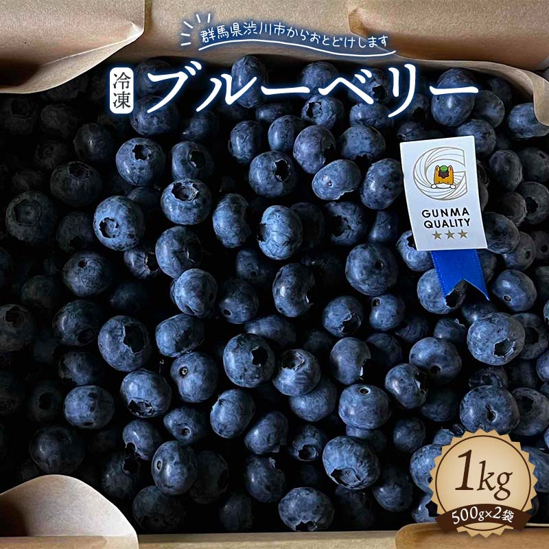 【ふるさと納税】 冷凍ブルーベリー1kg【5年連続最高金賞受賞 群馬県ブルーベリー品評会2021~2025年】 化学合成農薬 除草剤不使用 フルーツ 果物 F4H-0688