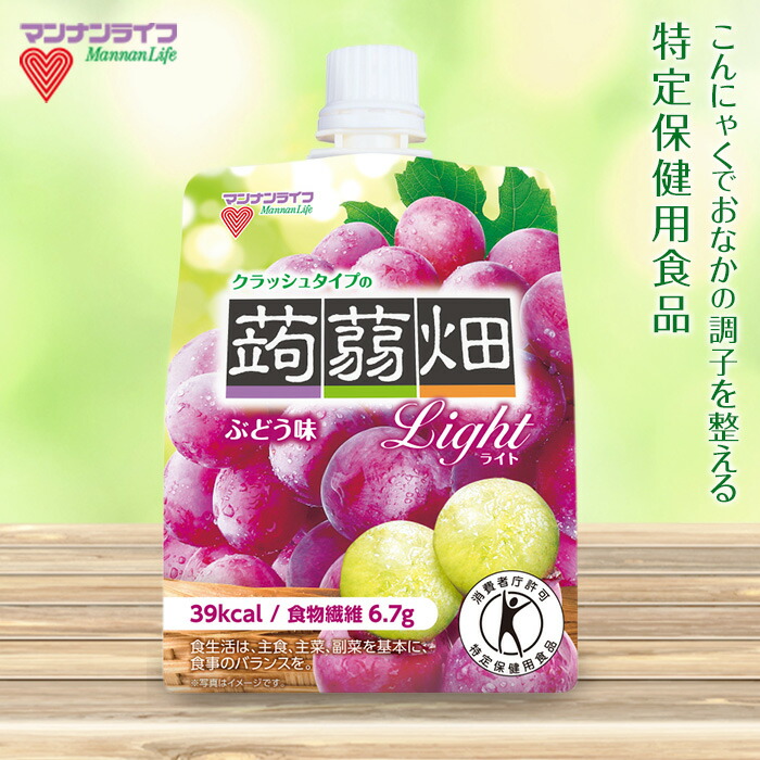【ふるさと納税】マンナンライフ クラッシュタイプの蒟蒻畑ライト＜ぶどう味＞ (150g&times;30個) フルーツ こんにゃく 果汁 ジュレ ぶどう ブドウ スタンドパウチ 蒟蒻 コンニャク 食品 F21E-242｜群馬県富岡市