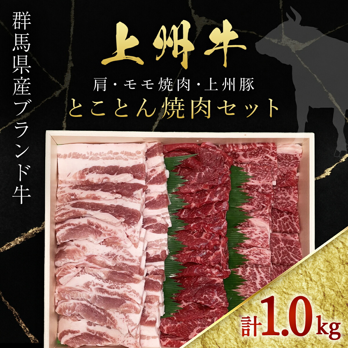 【ふるさと納税】上州牛肩・モモ焼肉・上州豚とことん焼肉セット ANP005/ 牛肉 肩ロース モモ 豚肉 上州牛 上州豚 焼肉 記念日 誕生日 父の日 母の日 お祝い ギフト 送料無料 群馬県 特産品