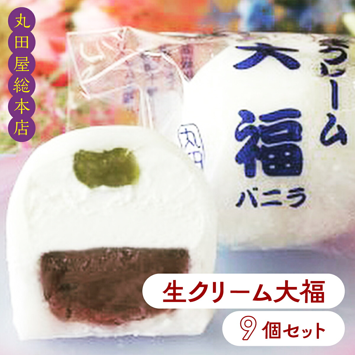 【ふるさと納税】生クリーム大福9個セット ANQ003／ お取り寄せグルメ 和菓子 餅 スイーツ 手作り 詰合せ 送料無料 群馬県