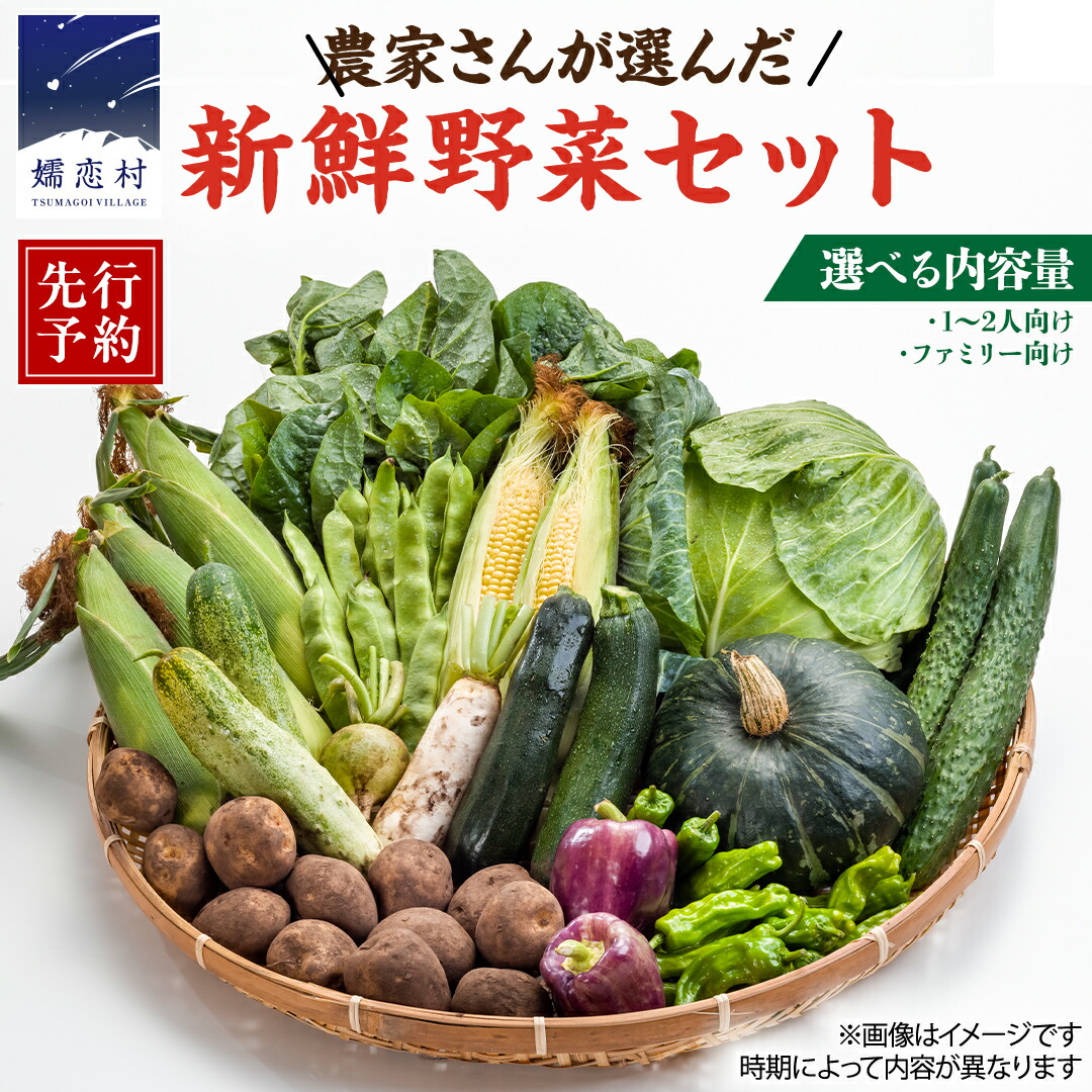 【ふるさと納税】 【 2026年 8月上旬 発送開始 】＜選べる内容量＞ 嬬恋キャベツ 入り！農家さんが選んだ 新鮮 高原 野菜 セット 先行予約 キャベツ 群馬 野菜 セット 産地直送 詰め合わせ アソート 期間限定 少量 野菜 新鮮 季節の野菜 旬の野菜