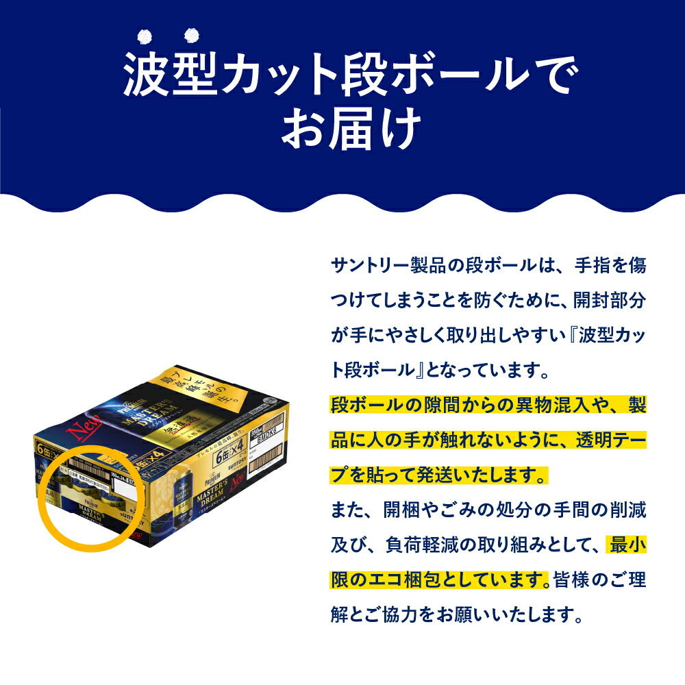 【ふるさと納税】【6ヵ月定期便】サントリーマスターズドリーム350ml×24本6ヶ月コース(計6箱)《お申込み月の翌月中旬から下旬にかけて順次出荷開始》【サントリービール】<天然水のビール工場>
