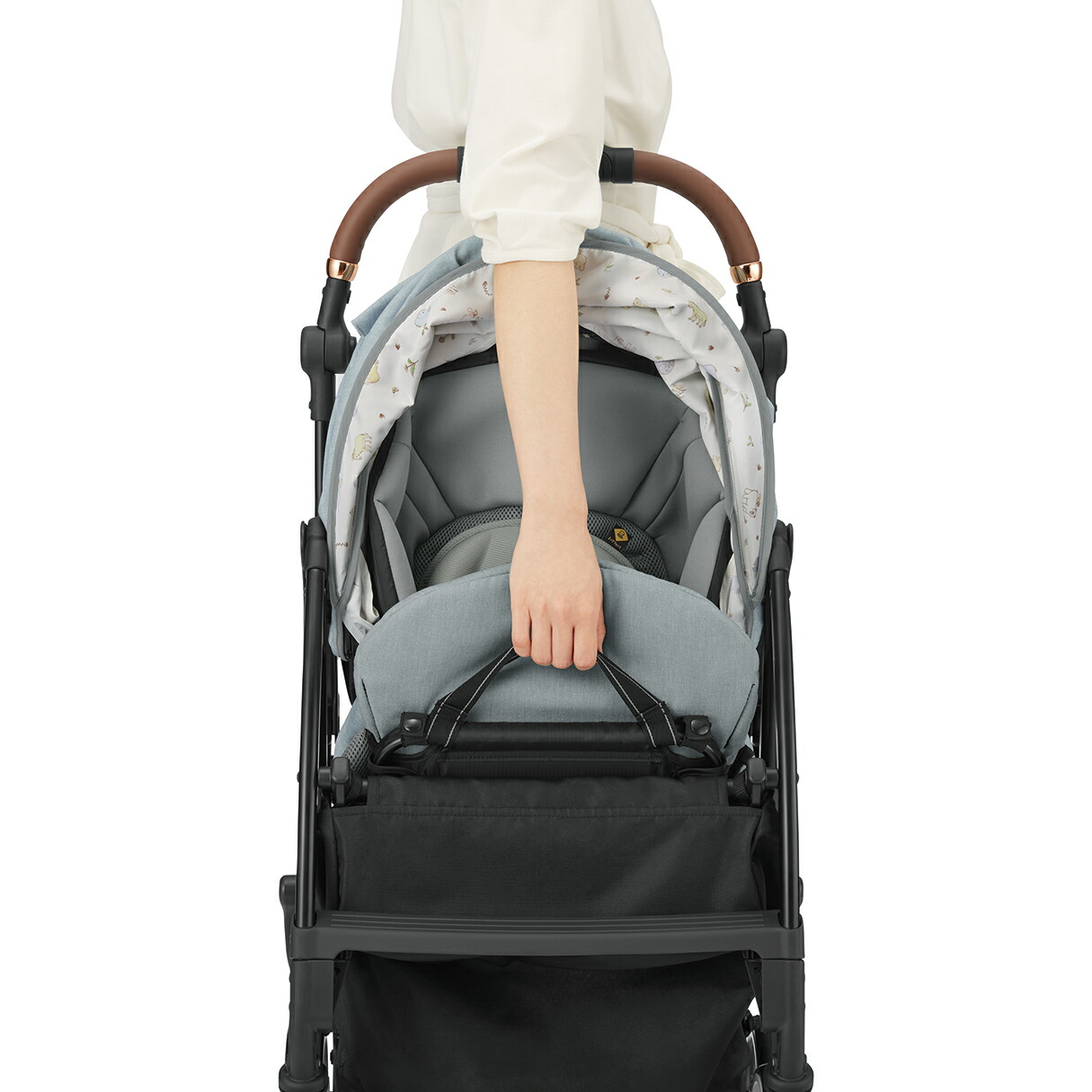 【ふるさと納税】スゴカルminimoエッグショックDM(パルクグレー)【11100-0133】#ベビーカーa型カバーステップ軽量折りたたみコンパクト収納UVサンシェードエアスルー夏熱中症ハイシート日よけ洗える両対面式保証期間1年コンビ埼玉県さいたま市