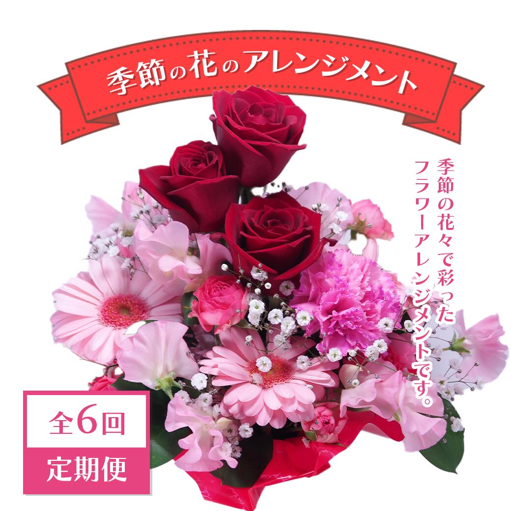 【ふるさと納税】【定期便】【全6回定期便】時期の花の申し合わせ定期便 1年次！2か月に1度御花が届きます【11100-0734】