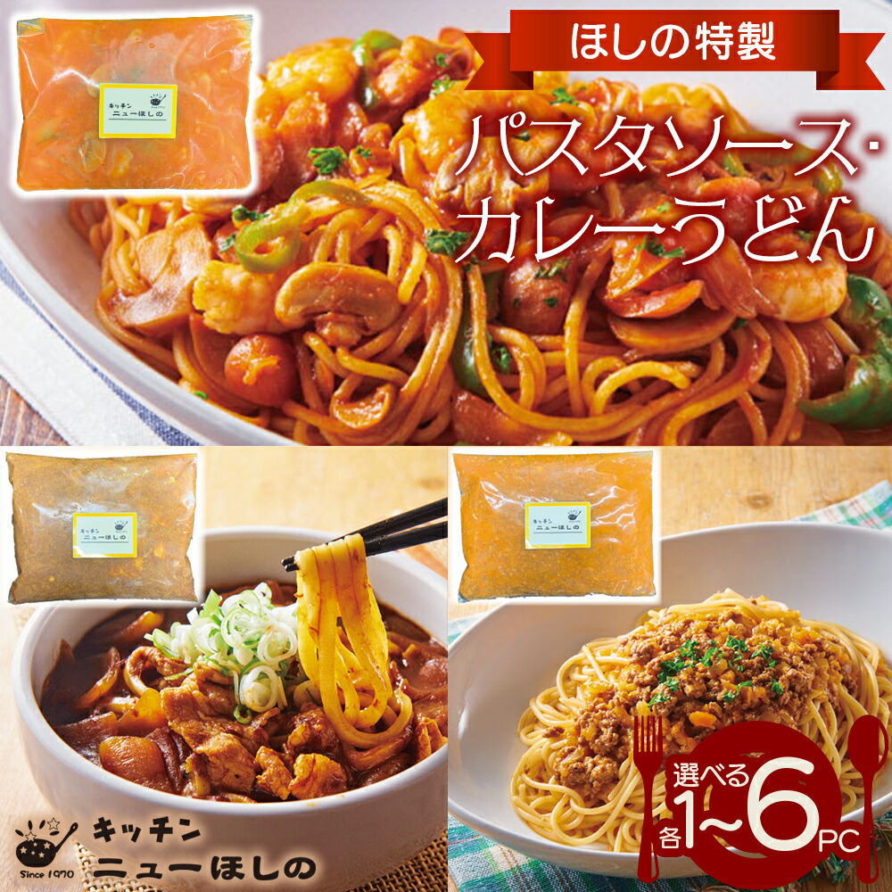 【ふるさと納税】キッチン ニューほしの 麺セット【3種×各1～6パック】 9,100円