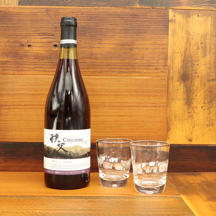【ふるさと納税】 秩父ルージュとグラスのセット / お酒 赤ワイン ベリー 手作り 送料無料 埼玉県 No.448|埼玉県秩父市