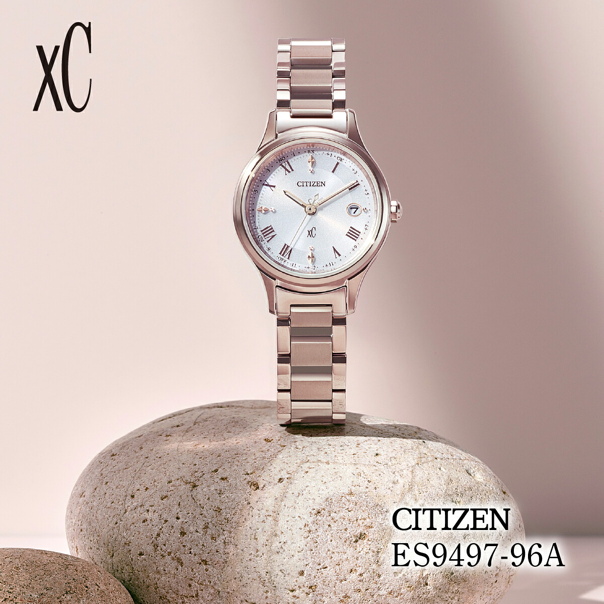 【ふるさと納税】CITIZEN xC ES9497-96A | シチズン citizen クロスシー 腕時計 時計 正規品 レディース ビジネス スーツ カジュアル フォーマル 贈答 贈答用 ギフト プレゼント 母の日 国内製造 国産 電波 ソーラー エコドライブ サファイアガラス チタニウム 埼玉県 所沢市