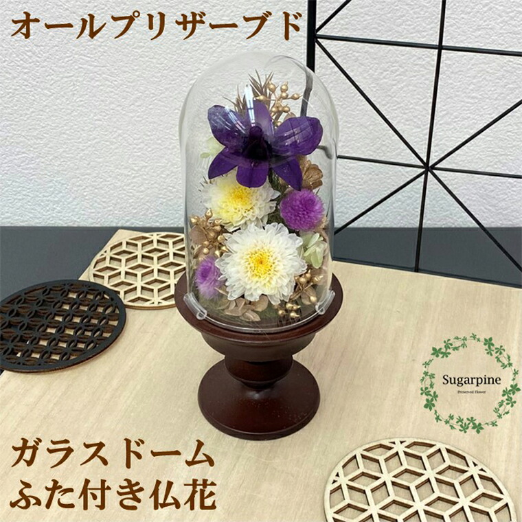 【ふるさと納税】プリザーブドフラワー【清華/こげ茶】春日部市 シュガーパイン（AJ164-1）