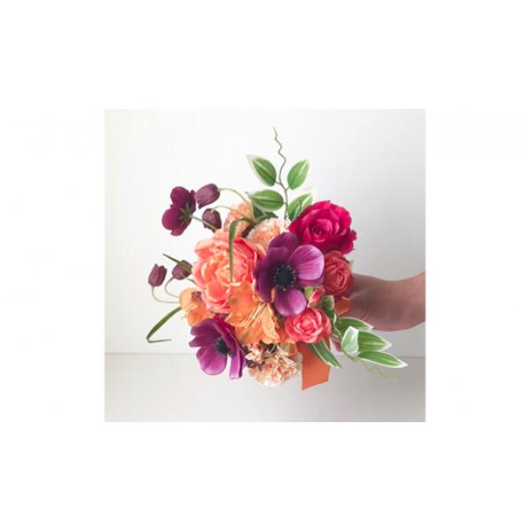 【ふるさと納税】【虚蝉購入注文】クラッチペダル花束（小）【花 お花 はな 花束 御前上等 造花 お取りつくろう不必要 母の日 父の日 お生まれ落ちる日 還暦古希 クリスマス 出来事 祝する日 差し上げ物 差し上げ物 差し上げ物 御花 取りあわせる 胸花 呉れて遣る品 一風変わった】