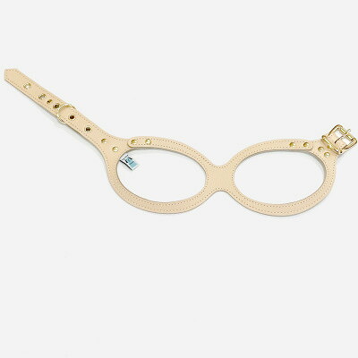 【ふるさと納税】眼鏡馬具 ビスキュイ ゴールド金具 本革製(3S大きさ～)【G1482933】