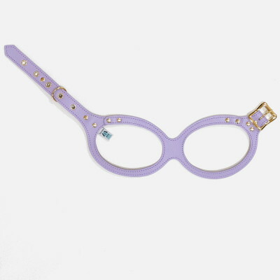 【ふるさと納税】メガネハーネス ライラック ゴールド金具 本革製(3Sサイズ～)【G1482965】