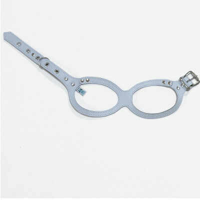 【ふるさと納税】眼鏡馬具 サムシング青色 本革製(3S大いさ～)【G1641053】 ペット・ペットグッズ-その他