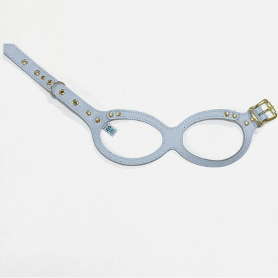 【ふるさと納税】メガネハーネス サムシングブルー ゴールド金具 本革製(3Sサイズ～)【G1641394】