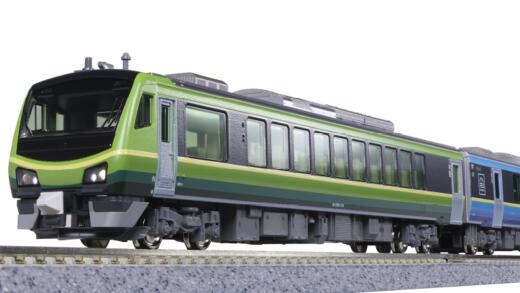 【ふるさと納税】H012-26 鉄道線路ひな形【Nゲージ】HB-E300系 「SATONO」 2両書き割り