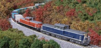 【ふるさと納税】J009-26 鉄道線路ひな形【Nゲージ】DD51 後期 耐寒形 JR積貨委託貨物A付け替え色