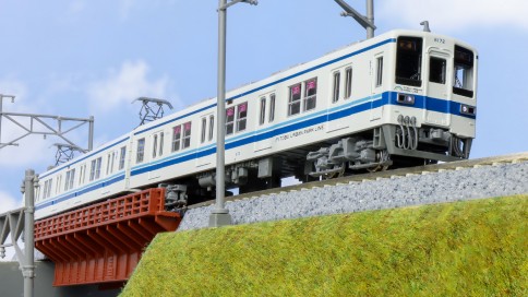 【ふるさと納税】J040-26 鉄道線路ひな形【Nゲージ】東武鉄道線路8000系(後期置き換え車) 東武アーバンパークライン 6両仕掛ける