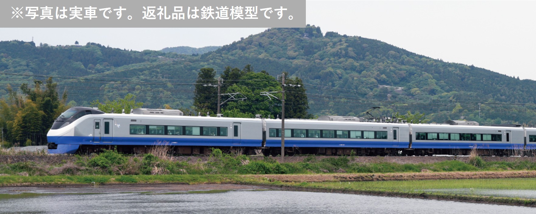 【ふるさと納税】K020-26 鉄道線路ひな形【Nゲージ】E657系＜653系返り咲き色つや(青)＞ 10両仕掛ける