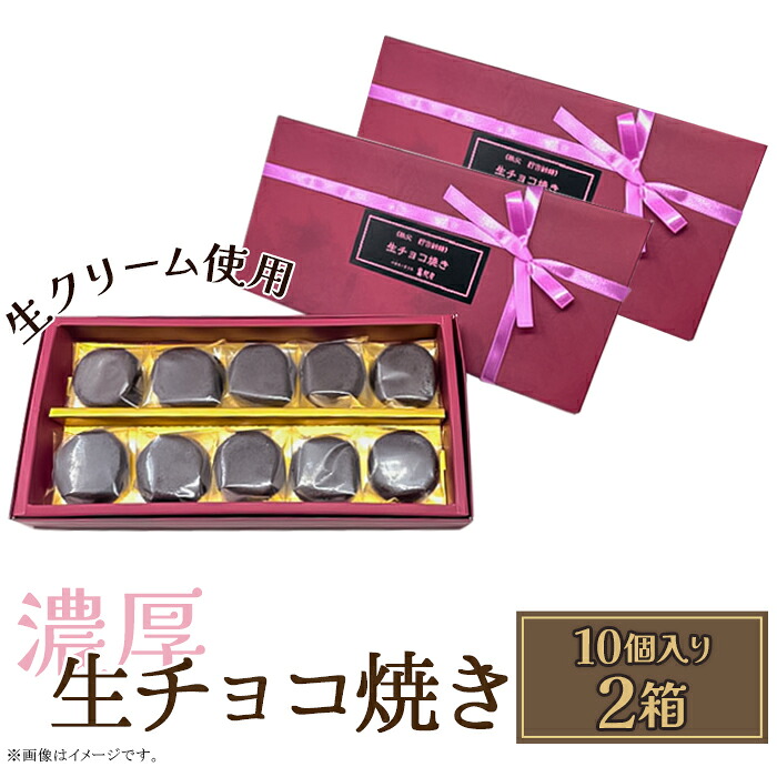 【ふるさと納税】生チョコ焼き20個入り（10個入り約180g&times;2ケース）｜埼玉県皆野町