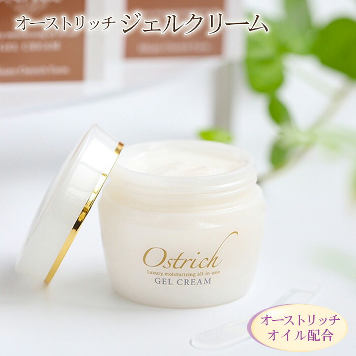 【ふるさと納税】オストリッチジェルクリーム【贅沢な保湿性オールインワン】 ／ オールインワン ジェルクリーム 保湿 うるおい べたつかない 時短スキンケア 成分こ だわり 乾燥対策 スキンケア しっとり 潤いキープ 毎日ケア 無香料 無添加 No.024