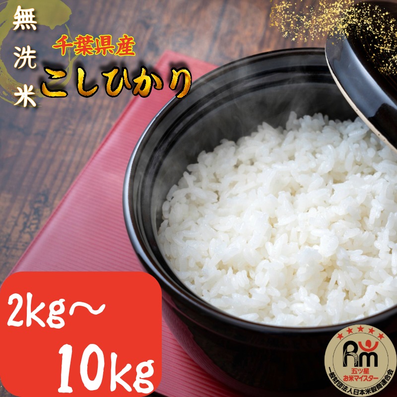 【ふるさと納税】 無洗米 千葉県産 コシヒカリ 2kg～10kg 米 お米 白米 ご飯 ごはん 精米済み こしひかり 国産 国産米 弁当 朝ごはん 人気 つや おいしい 家庭用 家族 ギフト プレゼント お中元 お歳暮 お祝い 送料無料 ふるさと納税 千葉県 銚子市 根本商店｜千葉県銚子市
