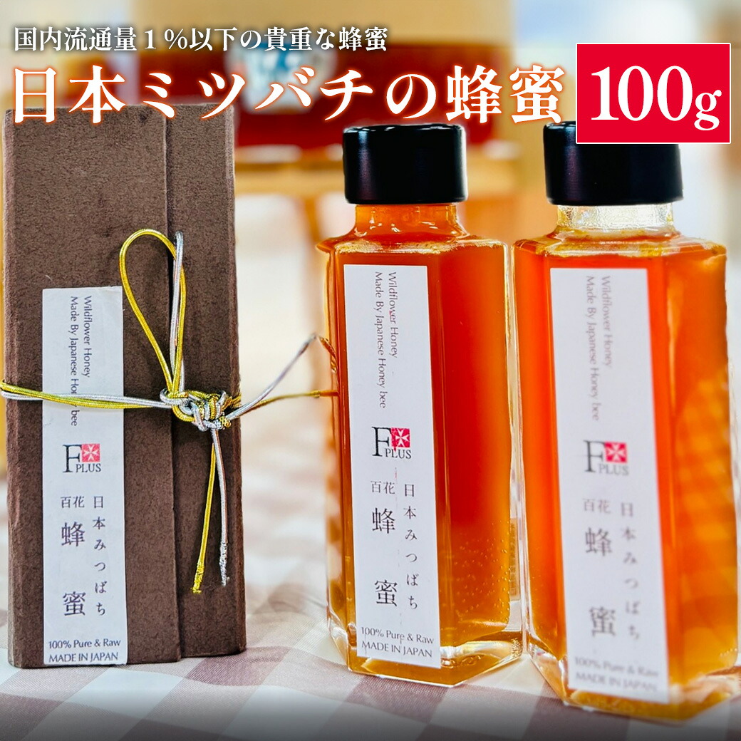 【ふるさと納税】日本ミツバチの蜂蜜　100g　【12203-0269】 はちみつ ハチミツ ギフト プレゼント 贈り物 送料無料 千葉県 市川市 エフプラス