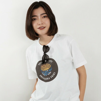 【ふるさと納税】館山市 マンホールTシャツ 白 Sサイズ【1489866】｜千葉県館山市