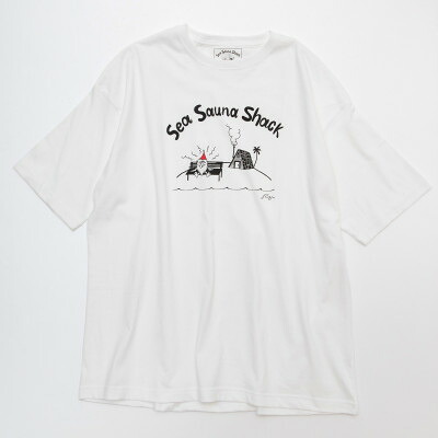 【ふるさと納税】【Sea Sauna Shack目あたらしい】ロゴタイププルオーバー 白いこと XL大きさ【1668817】