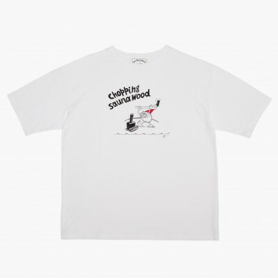 【ふるさと納税】【Sea Sauna Shackオリジナル】薪割りTシャツ ホワイト XLサイズ【1668877】｜千葉県館山市