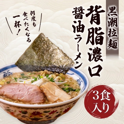 【ふるさと納税】黒潮ラーメン　3食分【配送不可地域：離島】【1714439】