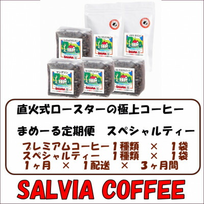 【ふるさと納税】【毎月定期便】まめーるスペシャルティーセレクト2種類【豆】全3回【4053865】
