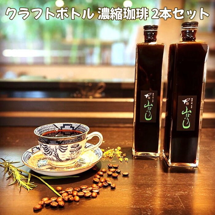 【ふるさと納税】 クラフトボトル 濃縮珈琲 2本セット ／ コーヒー 深煎り 本格 簡単 手軽 送料無料 千葉県 No.168