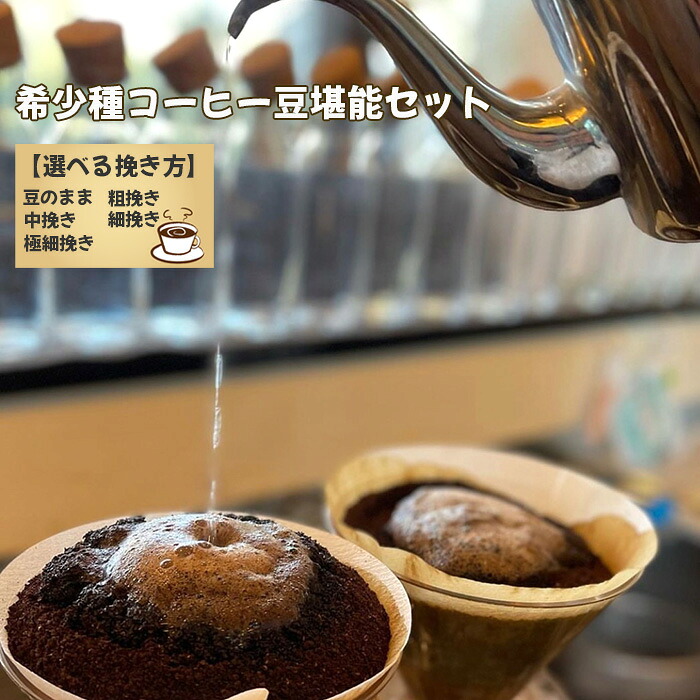 【ふるさと納税】 希少種コーヒー豆堪能セット 選べる挽き方 ／ 珈琲 入手困難 豆そのまま 粗挽き 中挽き 細挽き 極細挽き 送料無料 千葉県 No.177｜千葉県野田市