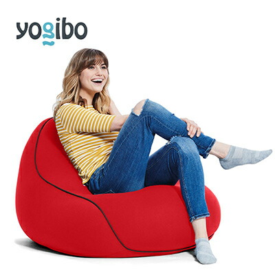 【ふるさと納税】Yogibo Lounger(ヨギボー ラウンジャー)レッド【配送不可地域：離島】【1172135】