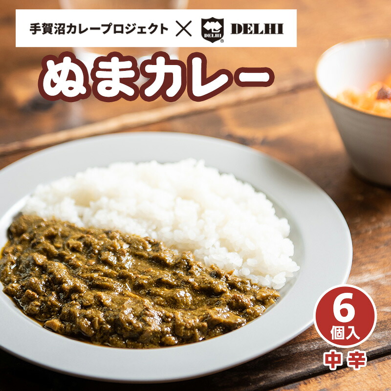 【ふるさと納税】【6個セット】ぬまカレー ほうれん草キーマ 中辛|老舗デリー監修|千葉県 柏市・手賀沼産ほうれん草使用|レトルト 常温保存|千葉県柏市