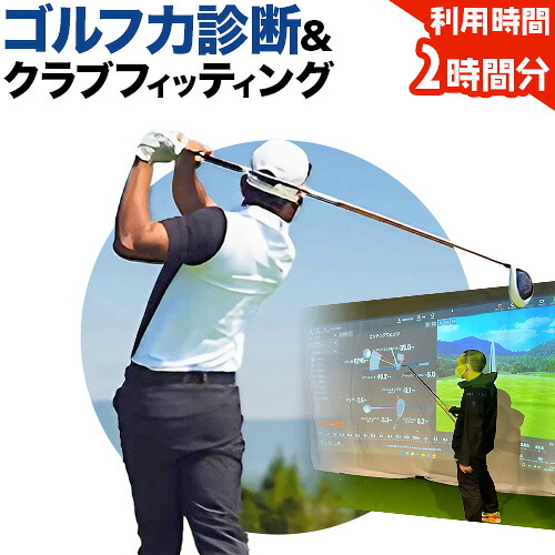 【ふるさと納税】ゴルフ力診断 クラブフィッティング 室内ゴルフ 利用時間 2時間分 NERD株式会社 《30日以内に出荷予定(土日祝除く)》千葉県 流山市 送料無料 インドアゴルフ シミュレーションゴルフ 利用券 体験チケット 38,350円